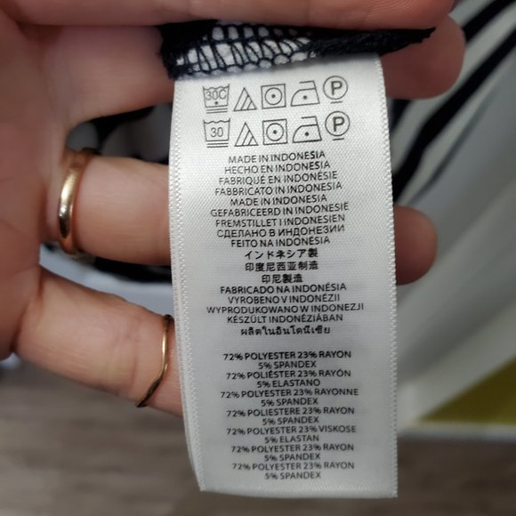 MICHAEL - Michael Kors longsleeve A-line striped dress. - Picture 8 of 9